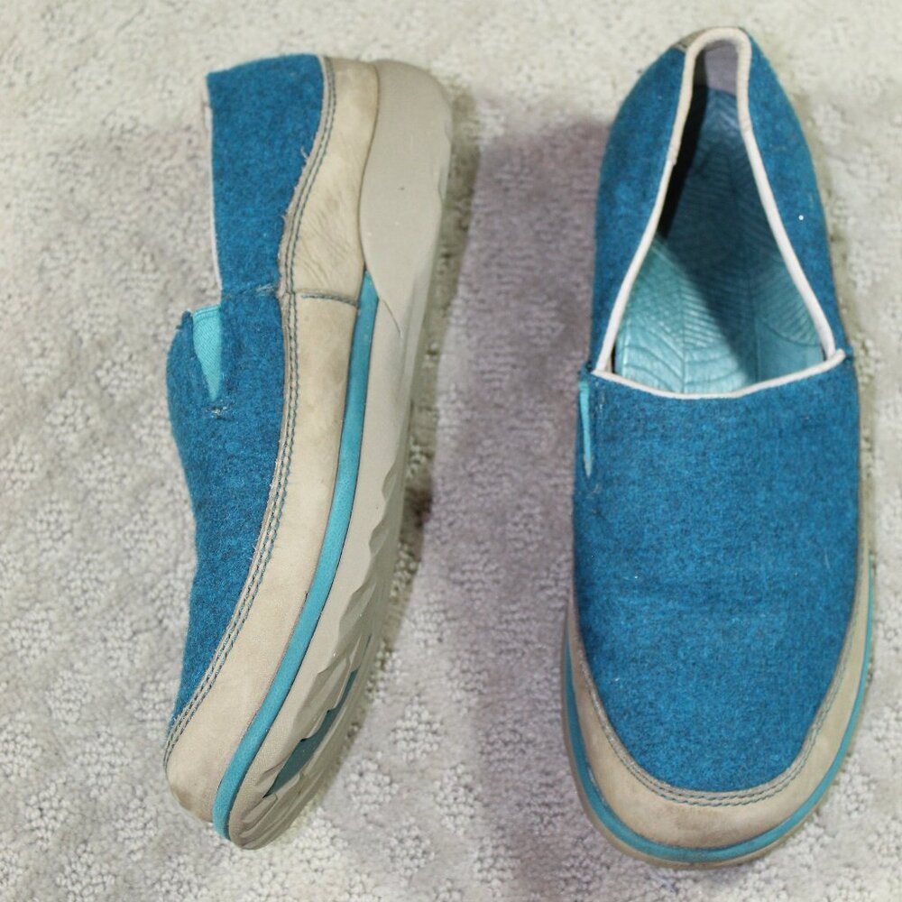 Chaco Performance Footwear Women's 9.5M Sloan Bayou Teal Slip On Shoe EUC!